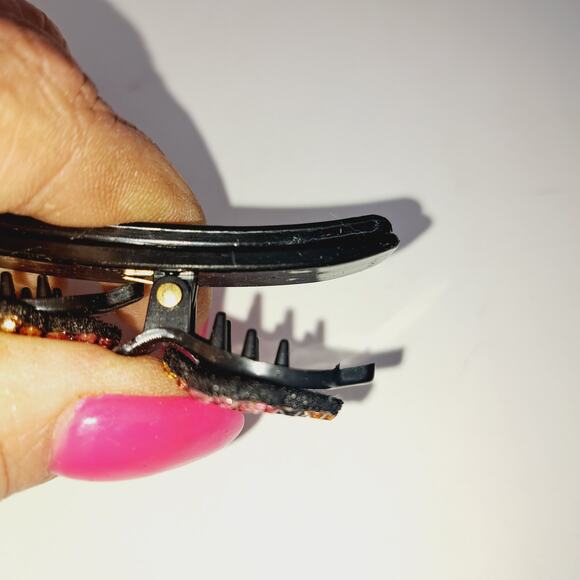 11 Mixed Hair Clips and hair separators Multicolored stones - Picture 11 of 16